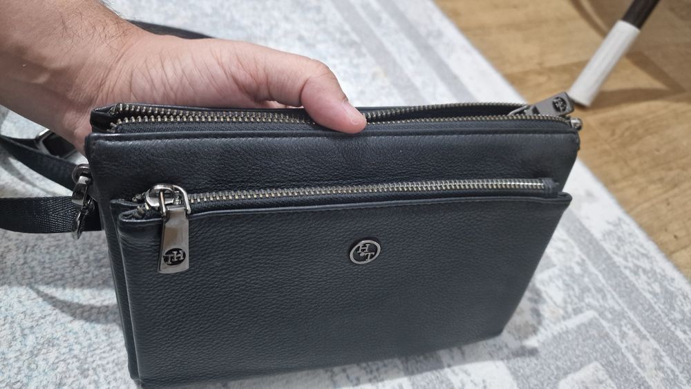 Барсетка кожаны,