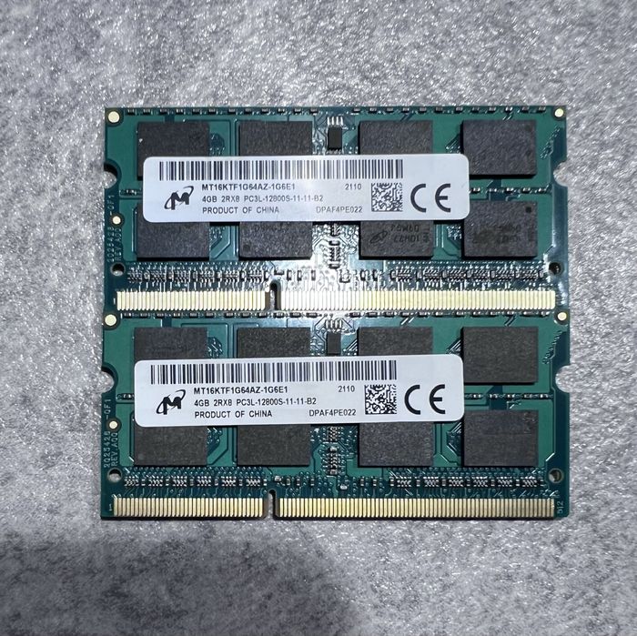 ОЗУ DDR3L 8gb sodimm ddr4 32gb ecc