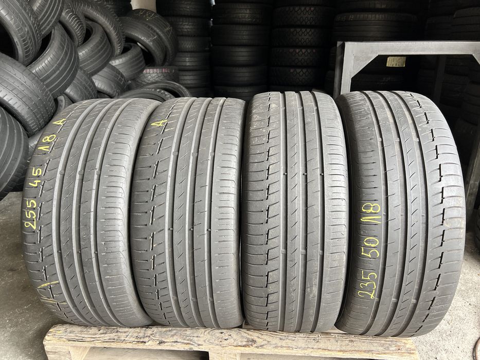 4 anvelope vara 255/45/18 + 235/50/18 , Continental !