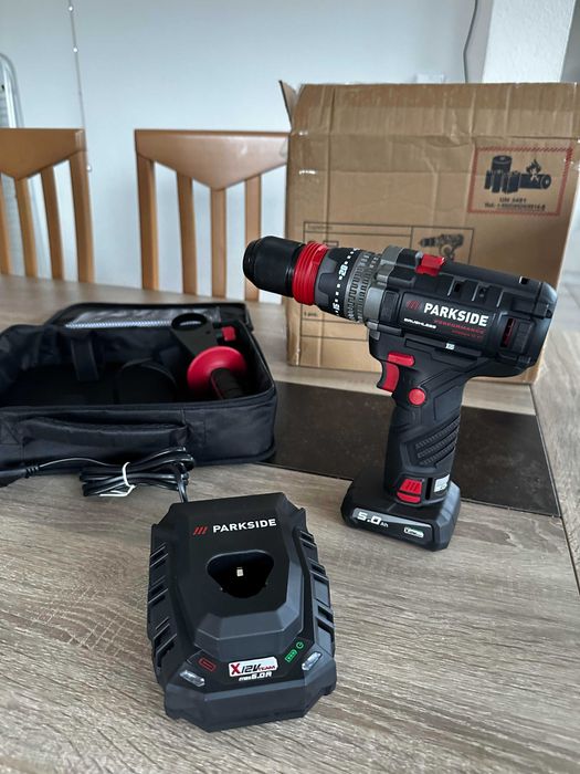 Нова 80Nm Parkside Performance Немска Бормашина с Дисплей и Подсветка