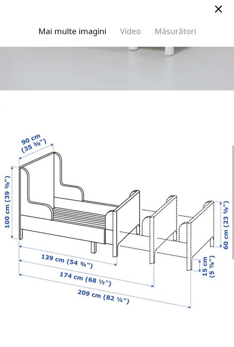 Paturi Ikea copiii ,care crește