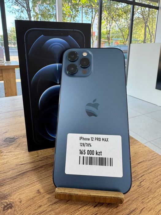 iPhone 12 ProMax•128GB/76%PacificBlue Айфон 12 Pro Max•128гб/76%Көк