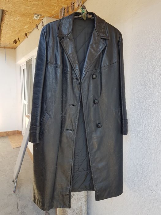 2cojoace de oaie gen "alain delon", Haina piele dama lunga