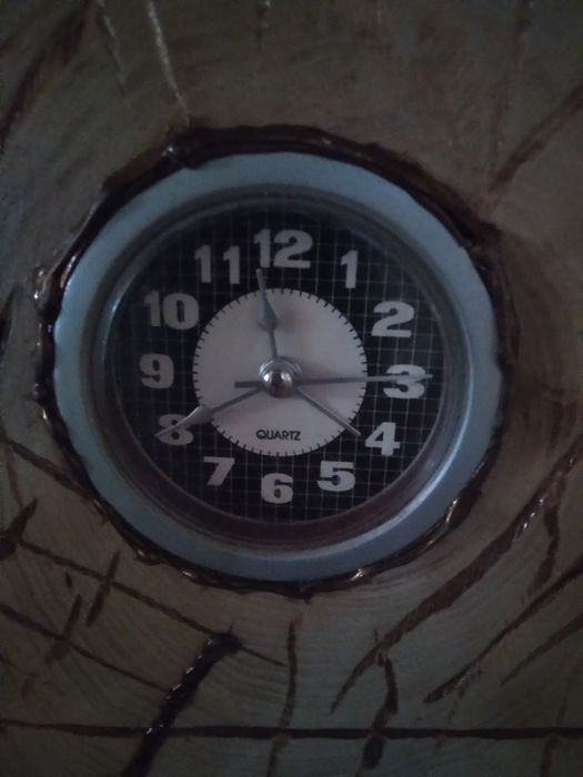 Ceas rustic lemn de tei