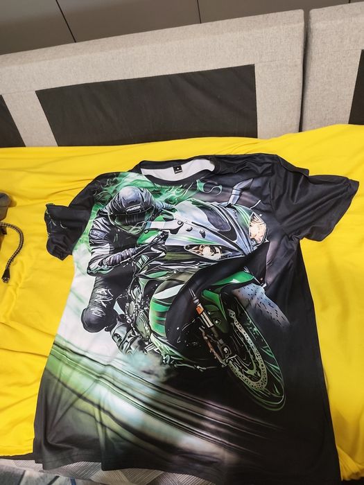 Мъжка тениска с мотор - ХЛ размер