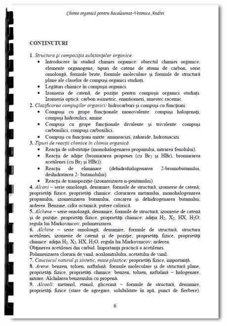 Chimie Organică pentru Bacalaureat