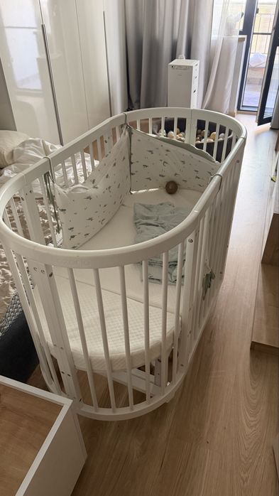 Бебешко легло Azaria Multi 8 в 1, с матрак, 60/120 см