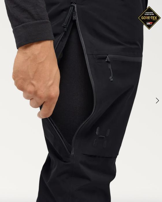 Pantaloni schi, snowboard Haglofs Latnja GTX nr L, noi