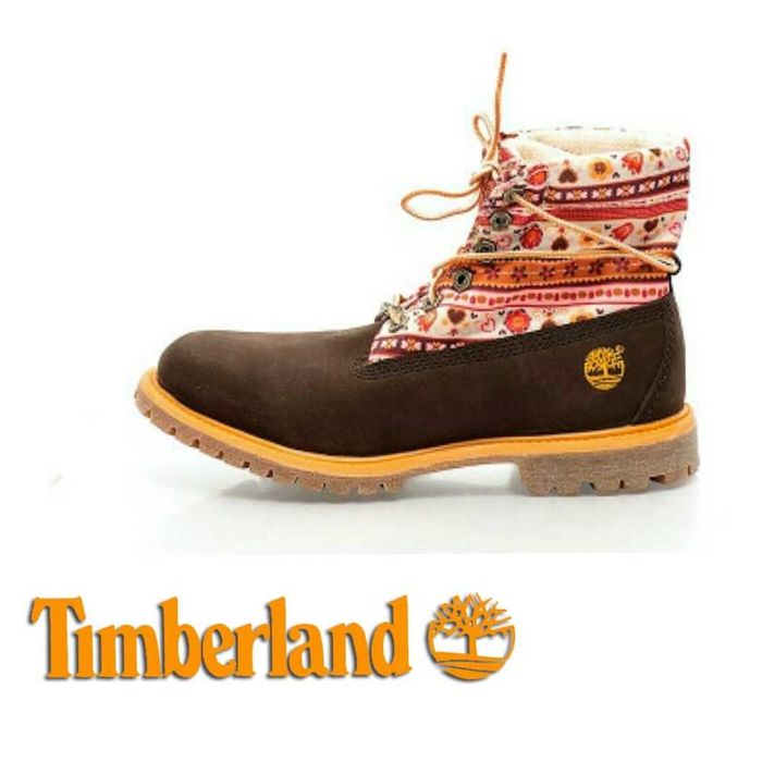 TIMBERLAND № 35/36 – Дамски боти от ест. кожа "COLORFUL ACCENTS" нови