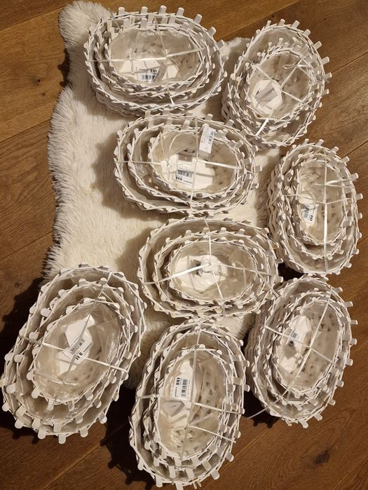 Lot 8 buc seturi coșuri împletite