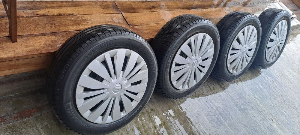 Roti Complete Suzuki – Anvelope Michelin 175/65 R15 – Jante Otel cu Capace Originale