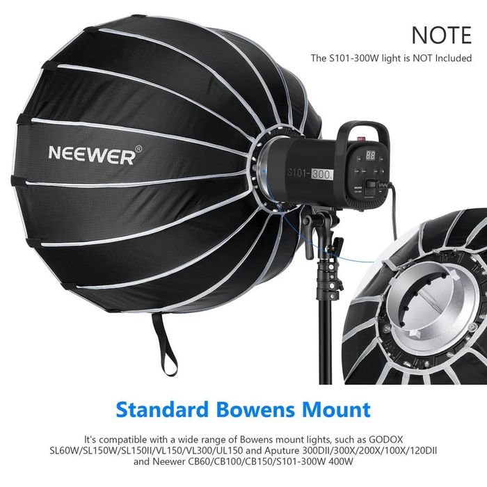 Проф Параболичен Софтбокс. Bowens Mount. Фото. Видео. Влог.