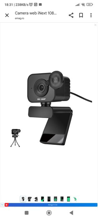 Vând  Web camera Full Hd