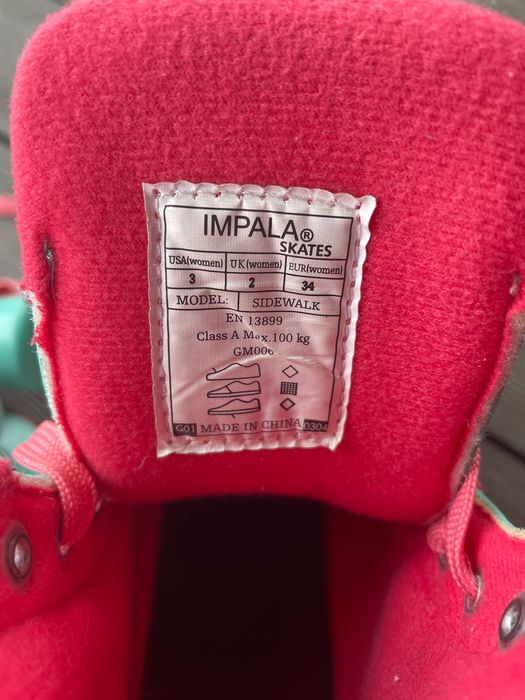 Ролкови кънки Impala Quad Skate Aqua