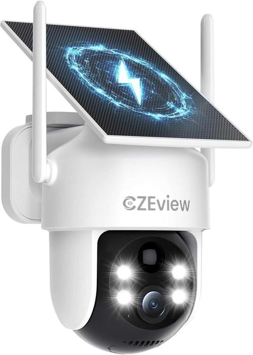 Camera de supraveghere exterioară 4K 8MP cu baterie solara