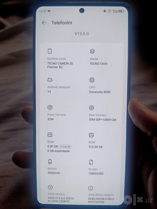 Tecno Camon 20 Premier 5G  8/512