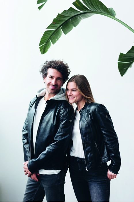 Geaca de Piele Barbati Gipsy Neagra Rylo