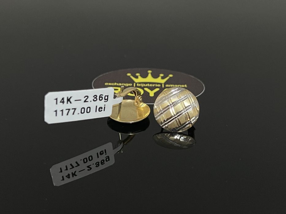 Bijuteria Royal CB : Cercei dama aur 14K 2,36 grame
