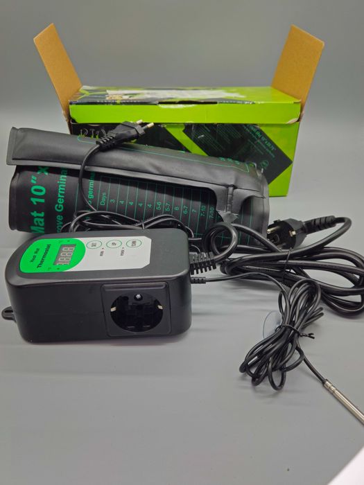 Нагревателна постелка за разсад 25на52см с дигитален термостат и сонда