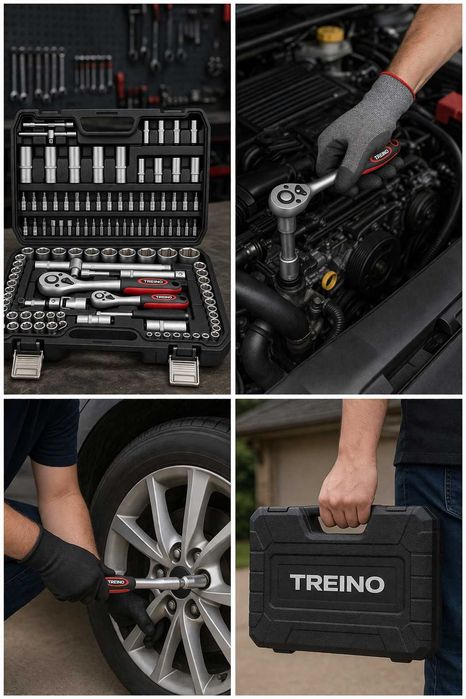 Trusa Chei 108 Piese 2 Clicheti 1/2 1/4 Crom Vanadiu