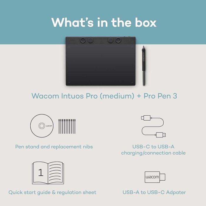 Новинка! Графический планшет Wacom intuos Pro Medium (2026) PTK670K0A