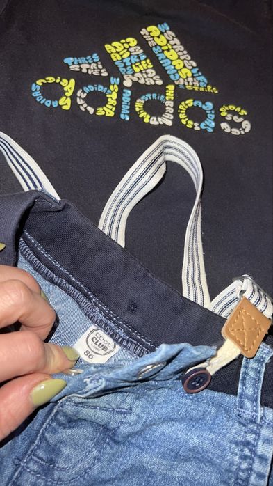 Set copii tricou Adidas si pantaloni scurti Cool Club 1 an jumate