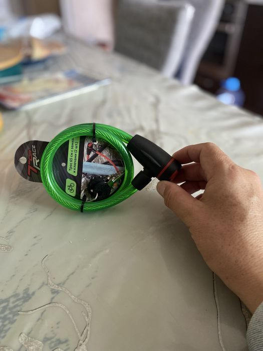 Тро-замок для велосипеда