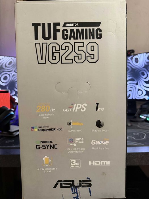 Гейминг монитор 280Hz ASUS & ASUS 270Hz