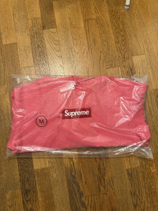 Supreme Magenta Box Logo Hoodie FW25