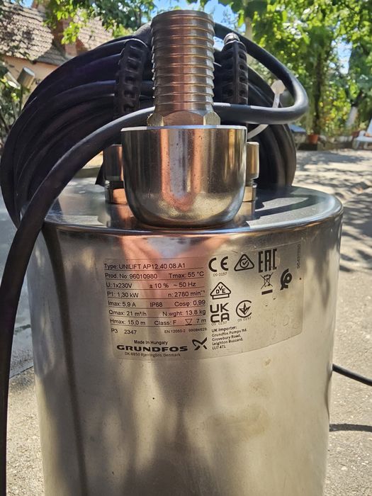 Pompă submersibilă Grundfos UNILIFT AP12.40.08.A1 - NOUĂ, nefolosită