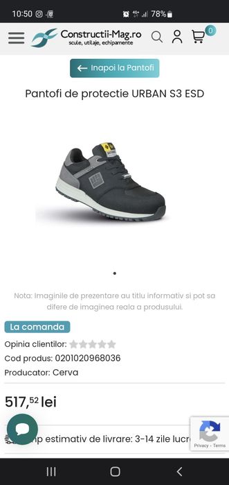 Pantofi safety 38
