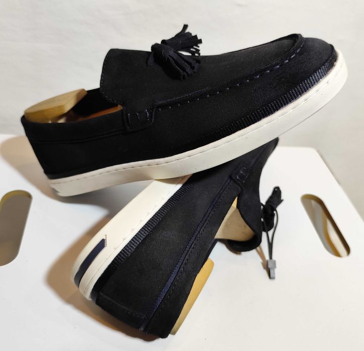 Pantofi sport casual 42 mocasini slip on ZARA NOI piele naturala moale