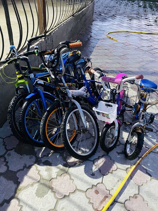 5 детских велосипедов — комплектом