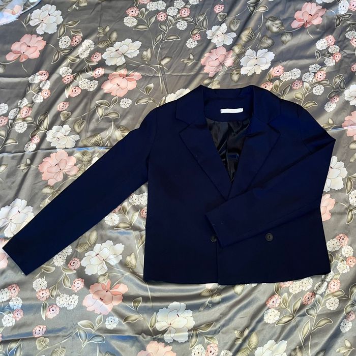 синий/черный пиджак