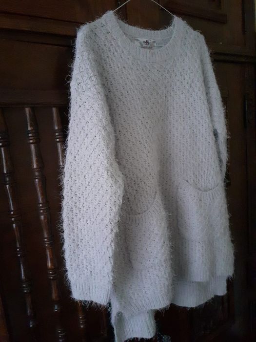 Pulover dama oversize asimetric