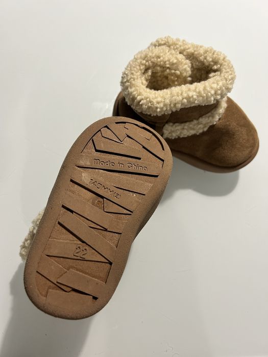 Детски Боти с велкро закопчаване - кафяви