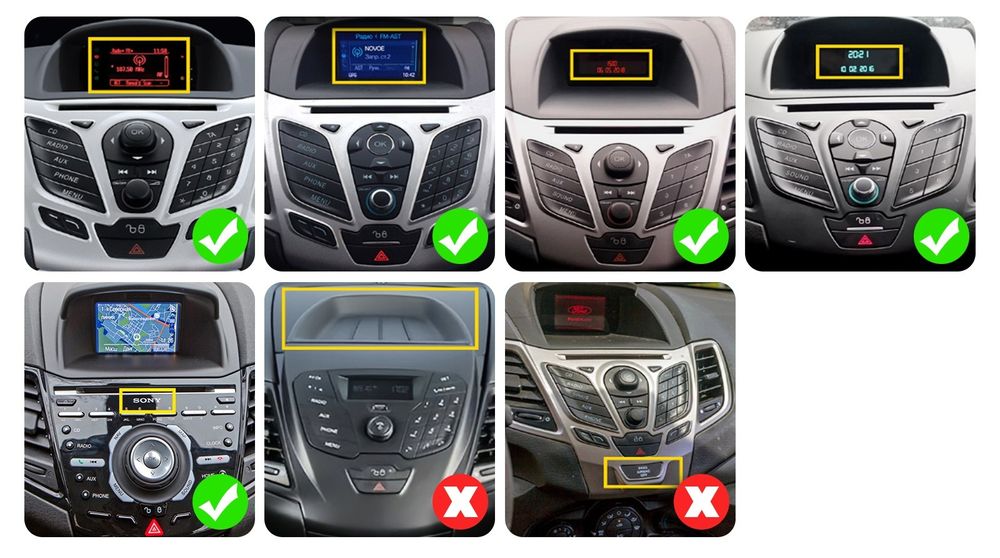 Ford Fiesta мултимедия Android GPS навигация Carplay Android auto