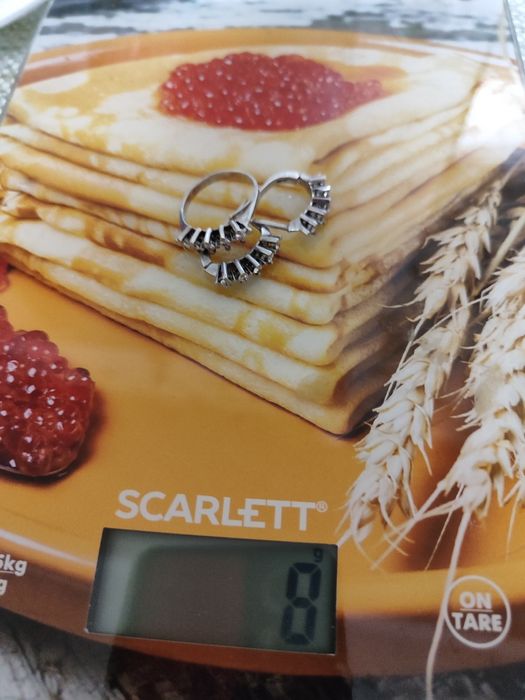 Золотой комплект с бриллиантами 585