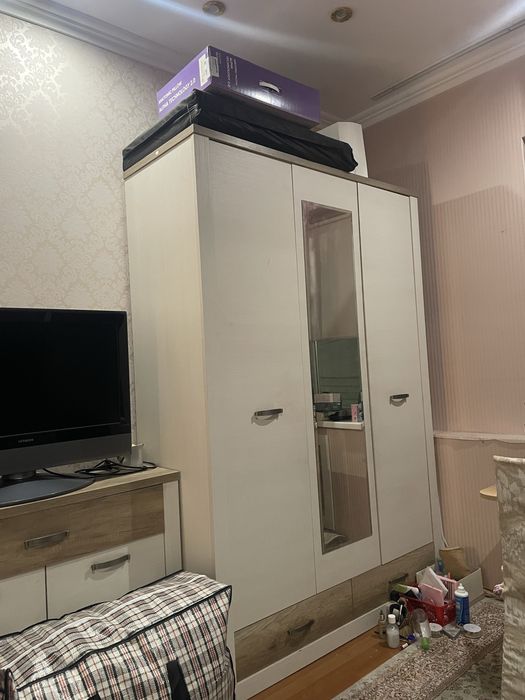 Шкаф,кровать,мини шкаф