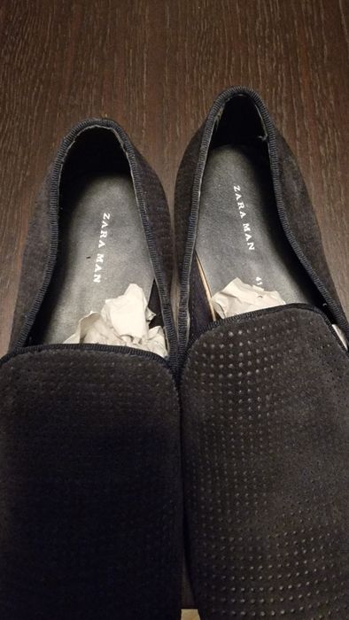 Mocasini noi ZARA MEN, piele intoarsa marimea 41