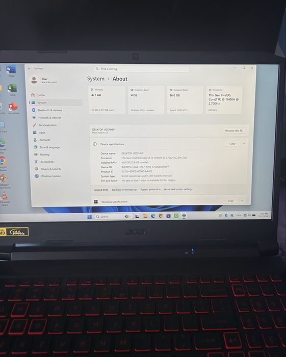 Laptop Acer Nitro 5