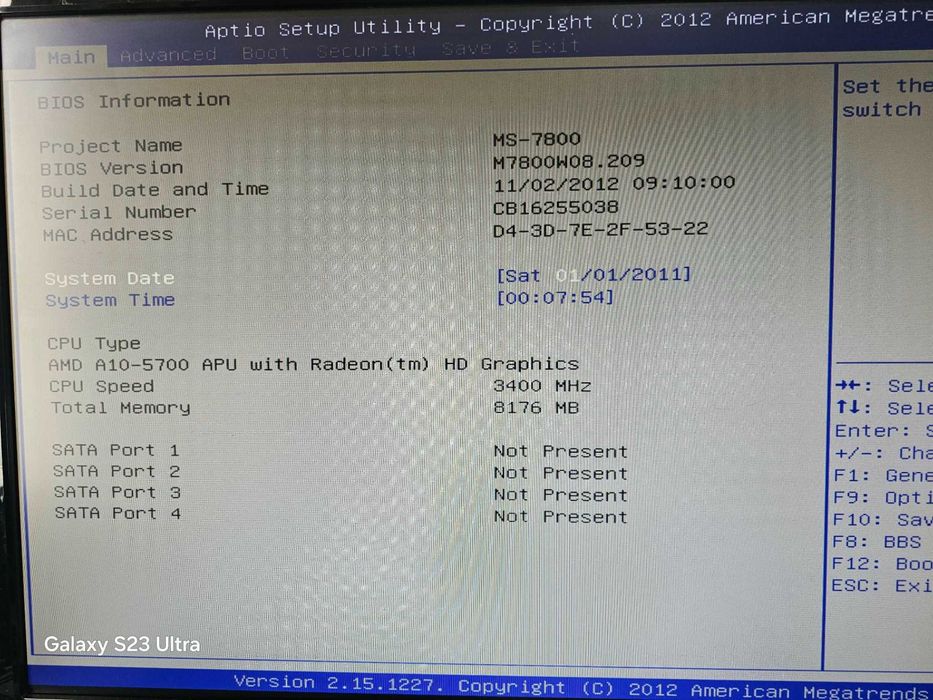 kit amd a10 5700 4ghz + placa de baza + 8gb ram ddr3 g.skill 2133mhz