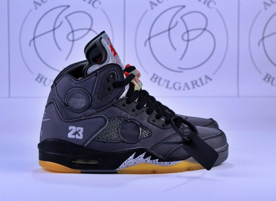 Nike Air Jordan 5 Off-White, Aqua, Expression Мъжки Дамски Обувки