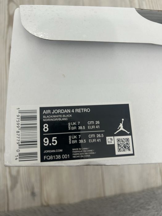 Jordan 4 Retro White Thunder