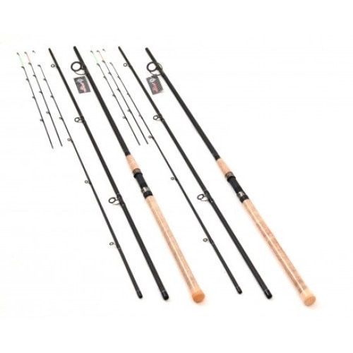 Set 2 Lansete, Feeder, Black Fox, TFD-4, lungime 3.90 m