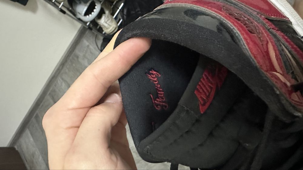 Jordan 1 High Patent Bred 41 номер