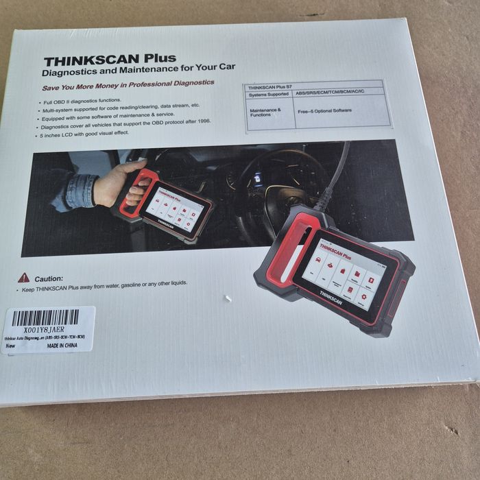 ThinkCar  Plus /S7Професионална! Автодйагностика!Бг . Меню