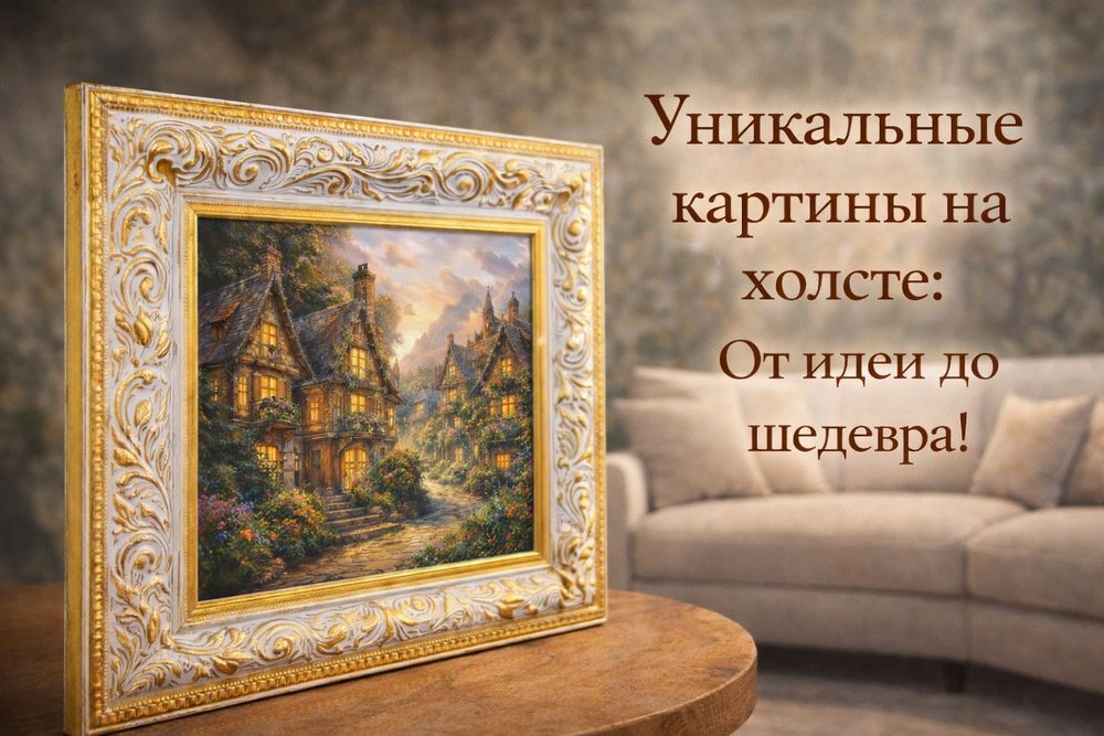 Премиальные картины на холсте с рамкой и без