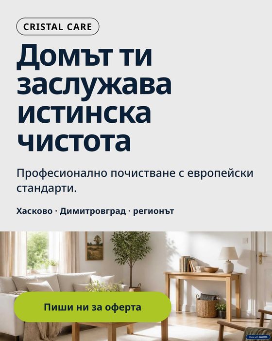 Фирма за почистване - Хасково