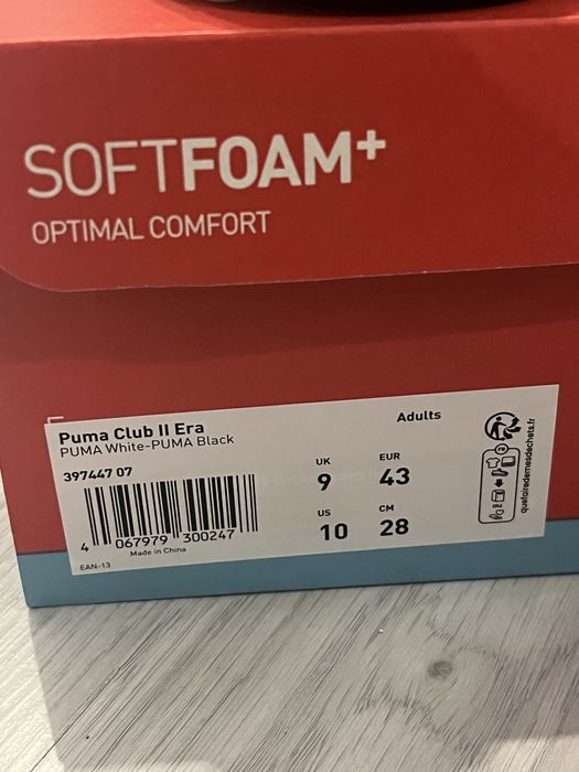 Puma Club II Era - Бели “43 Номер”